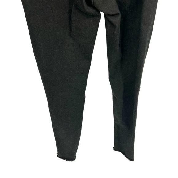 Blanqi Denim‎ Maternity Belly Support Skinny Jeans Black Knee Slit Wash Size 2 - Picture 7 of 9